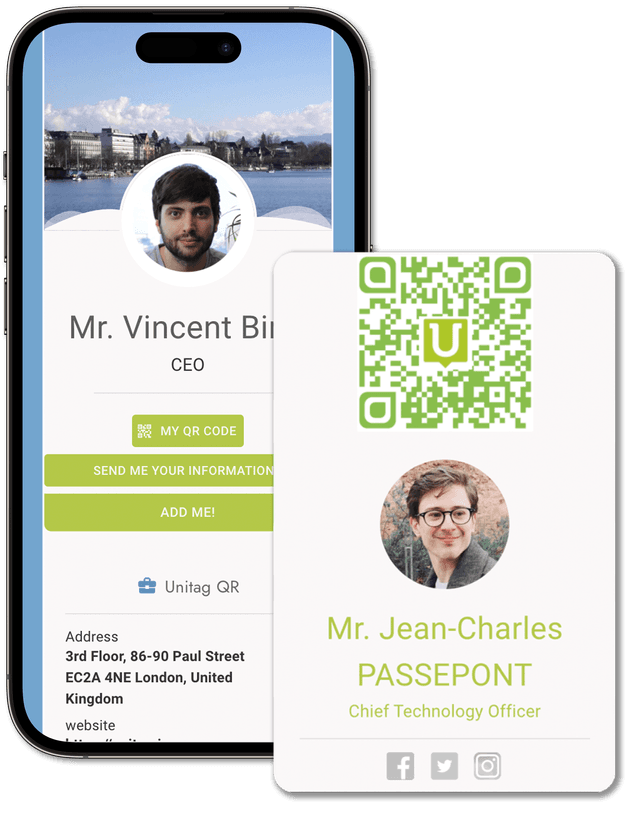 Digital business card for enterprise